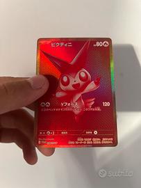 Carta Pokemon Victini olografica giapponese