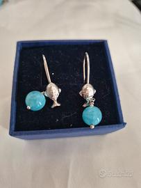 orecchini in argento e angelite 