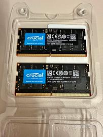 Ram Crucial DDR5 Kit 48gb (2x24) Sodimm