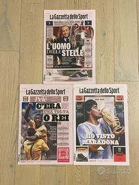 Prime pagine Gazzetta Sport – Leggende del calcio