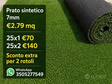 Prato sintetico 7mm drenante €2.79 mq