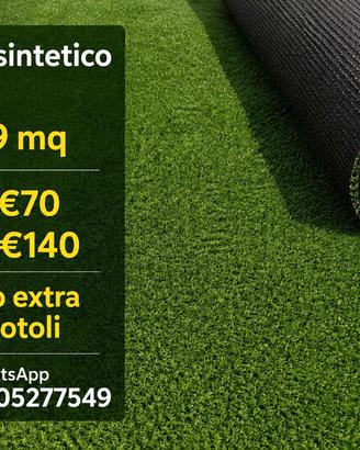 Prato sintetico 7mm drenante €2.79 mq