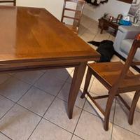 Tavolo 160x90 allungabile e 6 sedie