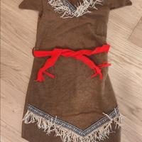 Costume carnevale indiana 7-10 anni