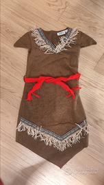 Costume carnevale indiana 7-10 anni