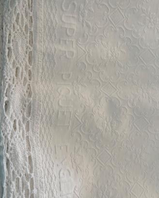 Coperta matrimoniale in cotone Piquet inglese