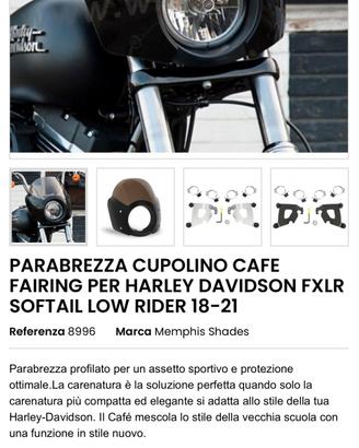 Cupolino Harley Memphis Shades