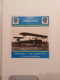 folder francobolli e cartoline 100° Caproni