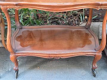 Tavolino da salotto vintage in legno -  classico