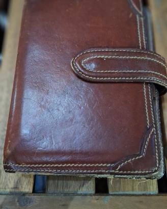 Agenda organizer in pelle