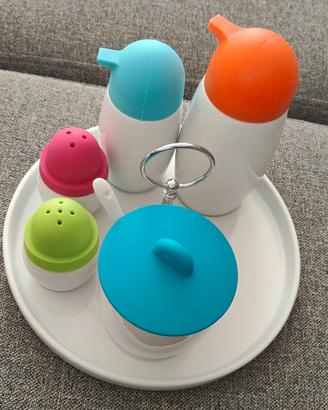 Set Sale Pepe Olio Aceto Zucchero.