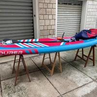 Pacchetto SUP gonfiabile Tourer 11'6" (rosso/blu)