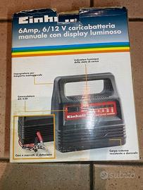 Caricabatterie Einhell auto e moto 6/12 V 6 AMP