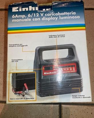Caricabatterie Einhell auto e moto 6/12 V 6 AMP