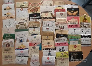 Etichette cartacee d'epoca da collezione