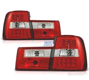 FANALI BMW SERIE 5 E34 88-95 LED ROSSO CROMATO