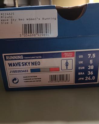 nuovissime scarpe donna MIzuno WaveSkyNeo  EUR 38 