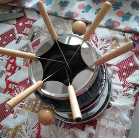 Set fonduta smaltata Kasanova