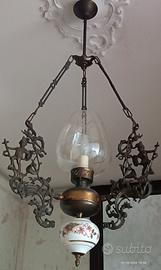 lampadario a saliscendi stile Liberty