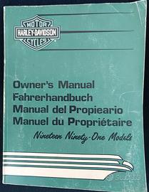 MANUALE DEL PROPRIETARIO HARLEY-DAVIDSON 1990