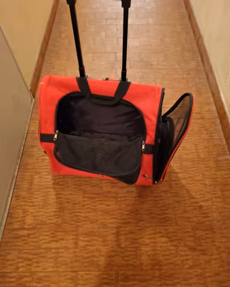 Trasportino trolley per animali. 44x30x35