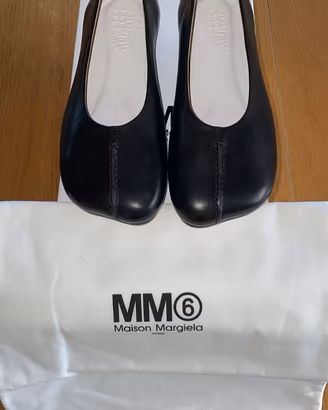 Ballerine in pelle nera MM6 Maison Margiela