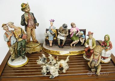 Lotto statuine Capodimonte e Mollica, varie figure