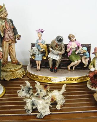 Lotto statuine Capodimonte e Mollica, varie figure