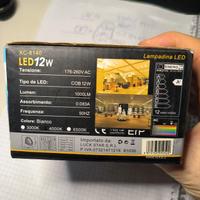 Faretto led 12W con trasformatore 12V diam11cm