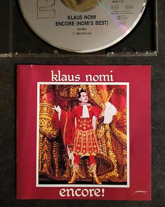 Klaus Nomi "Encore!" CD RCA 