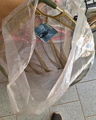 retina  da pesca max nuova con manico allungabile