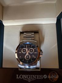 Longines crono Quartzo blu solei 1/100 di secondo