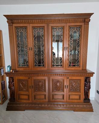 Mobile da sala in legno di metà 1900