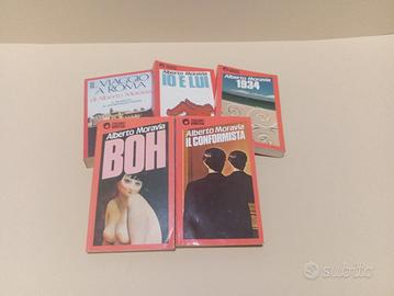 Alberto Moravia, cinque libri nuovi.