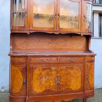Antica d'epoca vetrina credenza liberty artnouveau