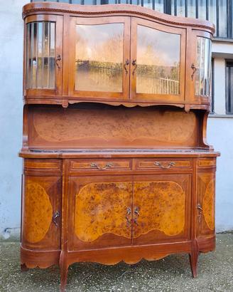 Antica d'epoca vetrina credenza liberty artnouveau