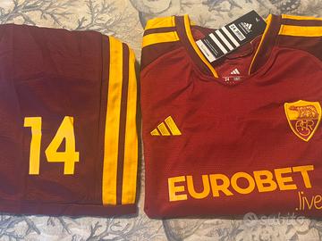 Maglia adidas roma completo sa bambino