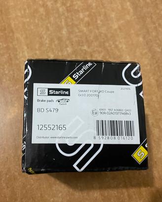 Pastiglie Anteriori  Smart city Coupe’  fortwo 451