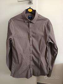 Camicia Terranova Slim Fit Marrone – Taglia S