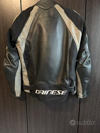 DAINESE - NEXUS LEATHER JACKET BLACK BLACK EBONY