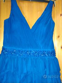 Elegante vestito blù 