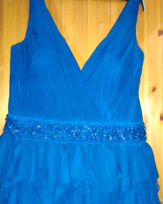 Elegante vestito blù 