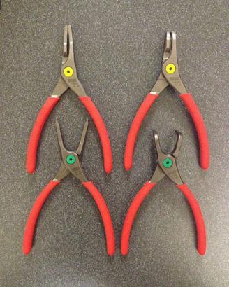 Serie di 4 pinze per seeger Usag art. 127N/SE4