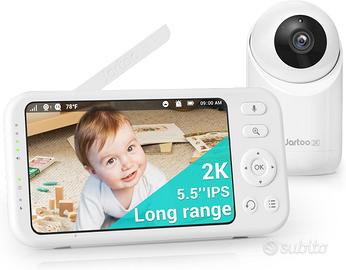 Jartoo Baby monitor video 2K videocamera e audio