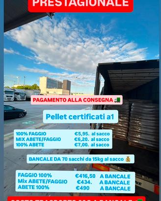 Pellet certificato A1