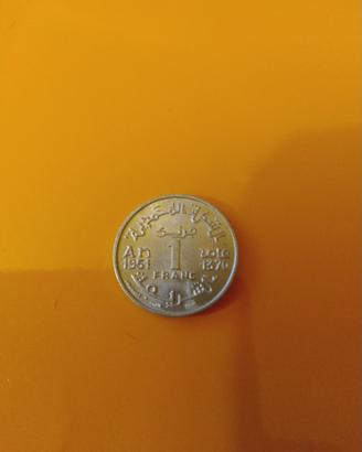 MONETA 1 FRANCO MAROCCO