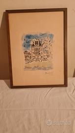 quadro scorcio parigino Tamburi