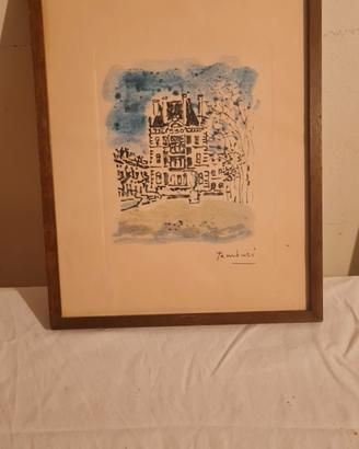 quadro scorcio parigino Tamburi