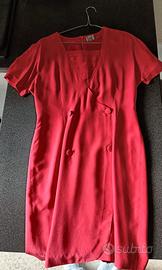 Vestito elegante rosso Coexis taglia 44