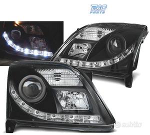 FARI OPEL VECTRA C 02-05 LUCE DIURNA A LED NERI